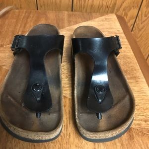Birkenstock Women-Gizeh- black Size 37 - Good Condition